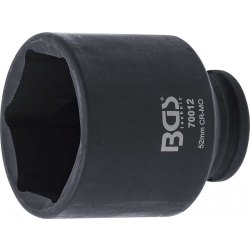 BGS, nasadka udarowa 1/2", 52 mm, 6-kątna,B.70012