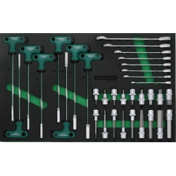 Jonnesway kpl. narzędzi 34szt. we wkładce EVA W45134SV