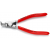 Knipex, szczypce wygięte do pierścieni osadczych sprężynujących, 200 mm, 46 23 A31