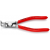 Knipex, szczypce wygięte do pierścieni osadczych sprężynujących, 200 mm, 46 23 A31