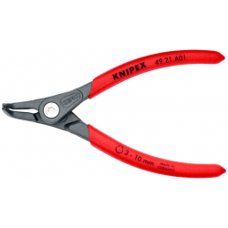 Knipex, szczypce zewnętrzne wygięte do pierścieni osadczych 210 mm, 49 21 A31