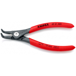 Knipex, szczypce zewnętrzne wygięte do pierścieni osadczych 210 mm, 49 21 A31
