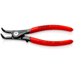 Knipex, szczypce zewnętrzne wygięte do pierścieni osadczych 210 mm, 49 41 A31