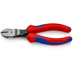 Knipex, szczypce tnące boczne o zwiększonym przełożeniu 180 mm, 74 12 180